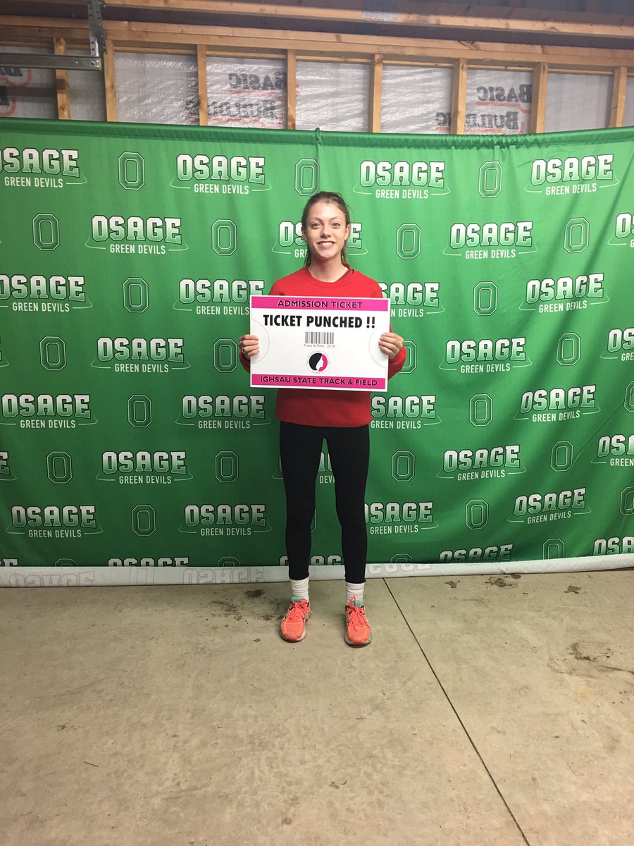 2nd place - GHV!! #10flighthurdles #ticketpunched #osage #ighsau