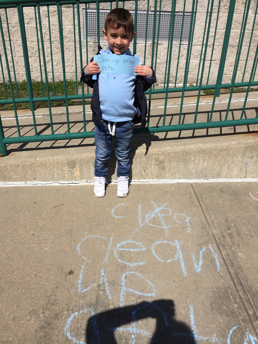 cn6rob's tweet photo. Earth Day messages from kindergarten...real reasons to write. @ForestLakeWsd https://t.co/1A32fEMwEj