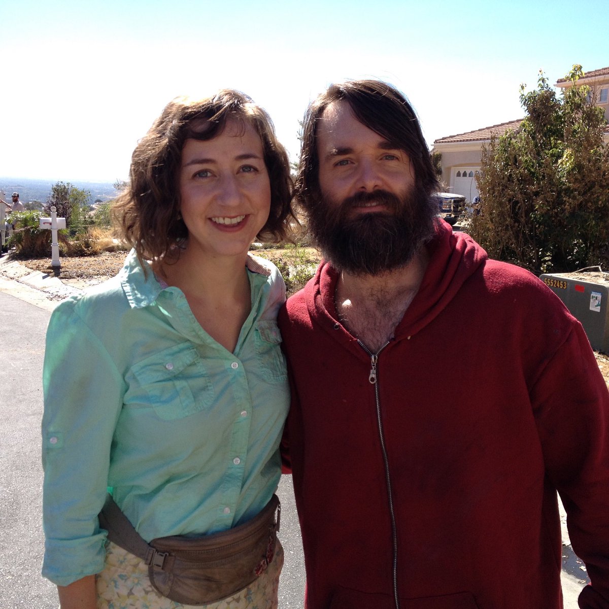 kristenschaaled's tweet photo. First day of shooting the pilot of @LastManFOX. I’m going to miss my TV husband, @OrvilleIV. Thanks for watching all these years! Reboot in ten! https://t.co/uKsuhivI46