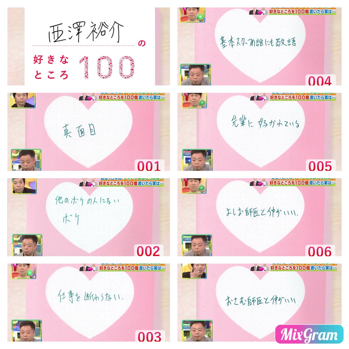 好き な ところ 100