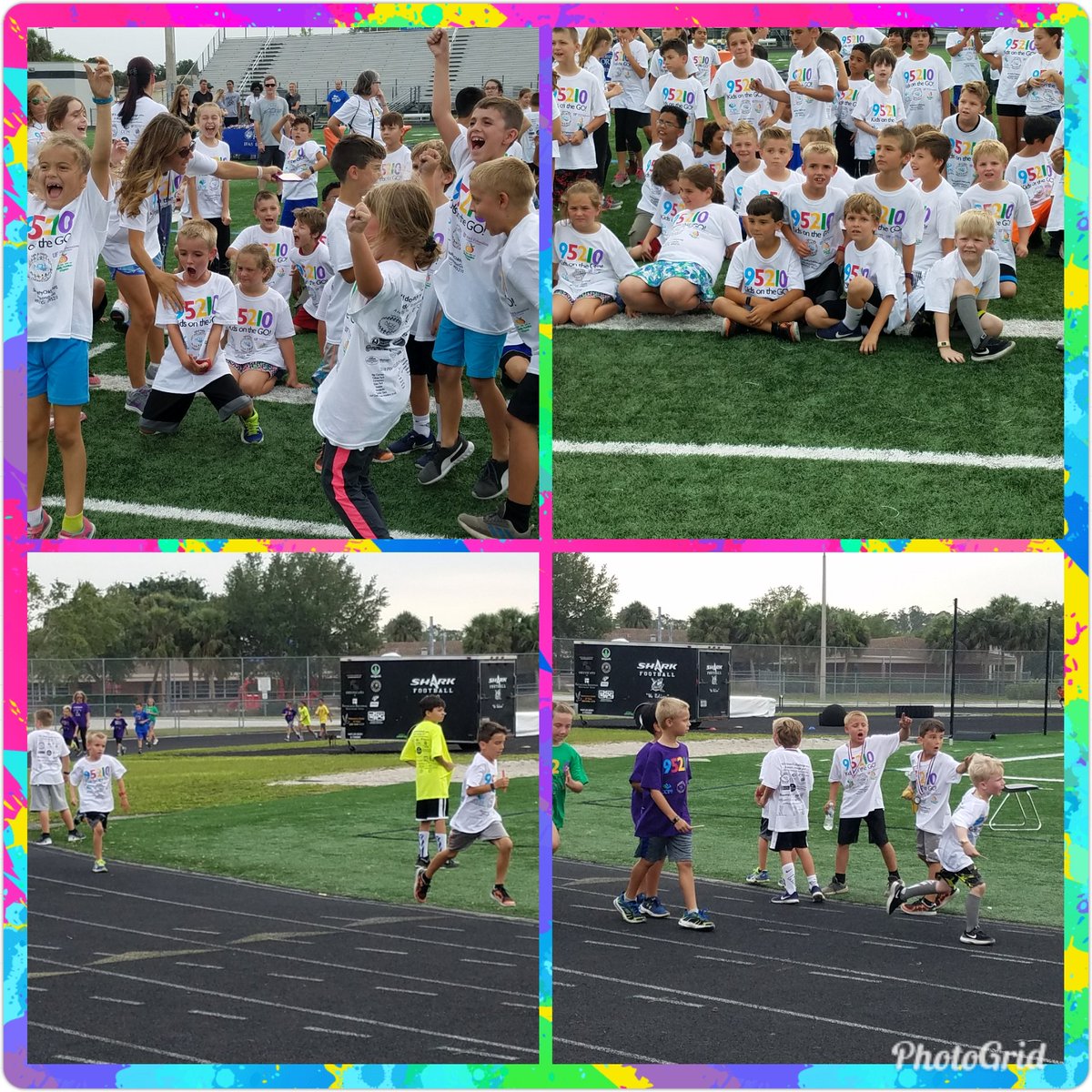 BCE 1st graders having a fun time at The Final Mile! #95210 #running #cheeringontheirteam #goodsportsmanship @BCEBobcat