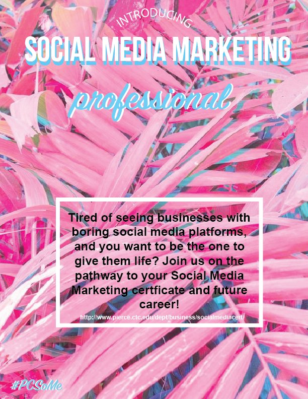 tamsvec89's tweet image. Another week, another design, social media marketing is on your side #PCSoMe #PierceCollege