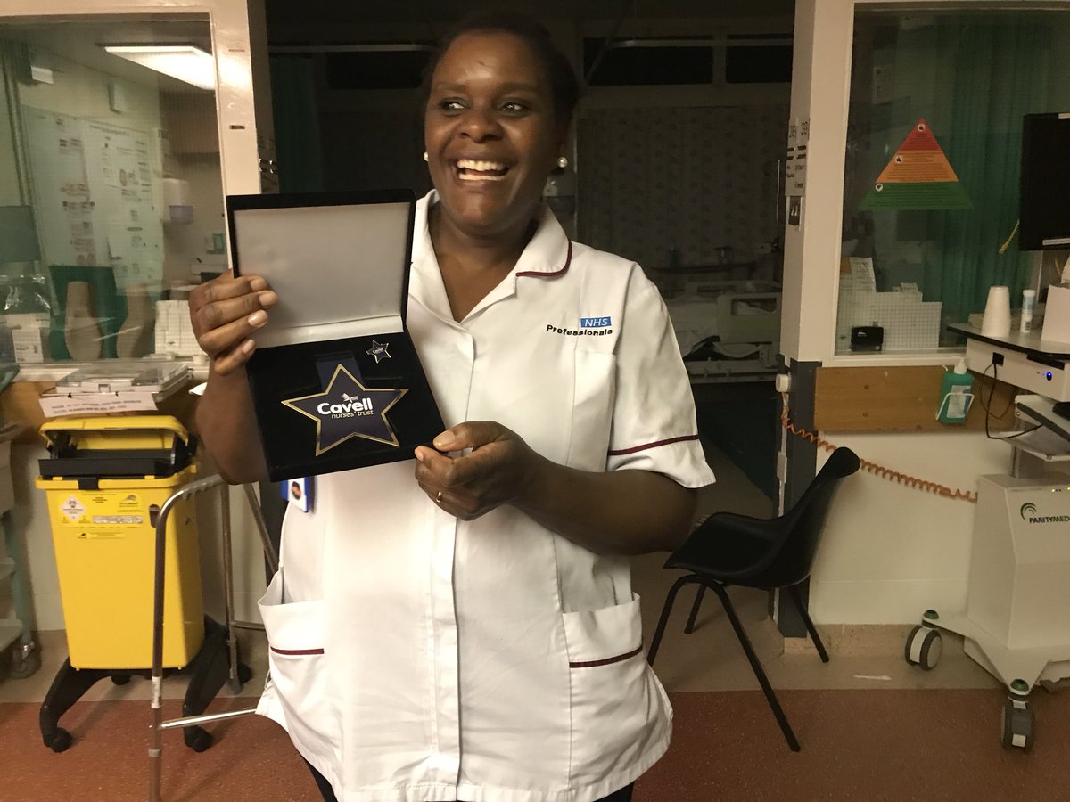 gordonkelly1966's tweet photo. @CavellTrust @teamAMU1 @DBH_NHSFT @NHSPbank @CarvilleKate @SamanthaSidwel5 tonight nurses on #teamamu had the greatest honour to present the #cavelltrust award to one of our bank healthcares for outstanding patient care. Congratulations Bonie ndlovu moyo #excellentcare https://t.co/RCMWc0kwD3