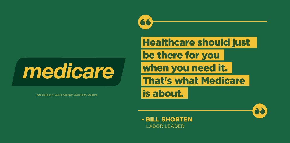 AustralianLabor's tweet photo. Medicare is about helping people when they need it. The Liberals want to gut the system that has worked for decades, but we’ll stand up for Medicare. Stand with us. 
https://t.co/TKF8OenAWh
#Budget18 #Budgetreply18 #auspol https://t.co/eF3GpTaFVs