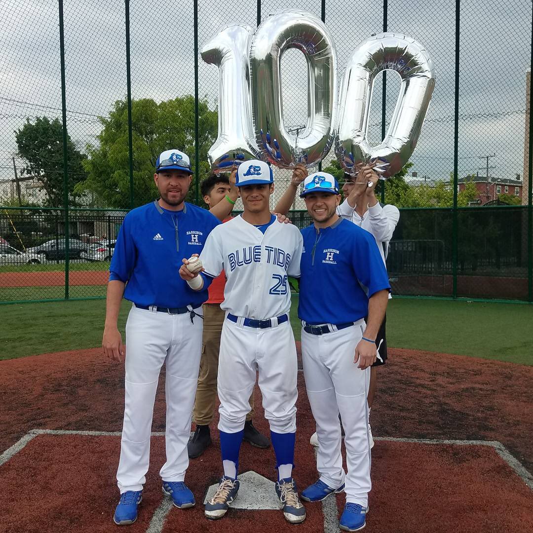 aeroguy17's tweet photo. Congratulations to Senior Julio Ortiz on his 100th career hit! #hardworkpaysoff #HarrisonBaseball https://t.co/Yjjpv9gtNW