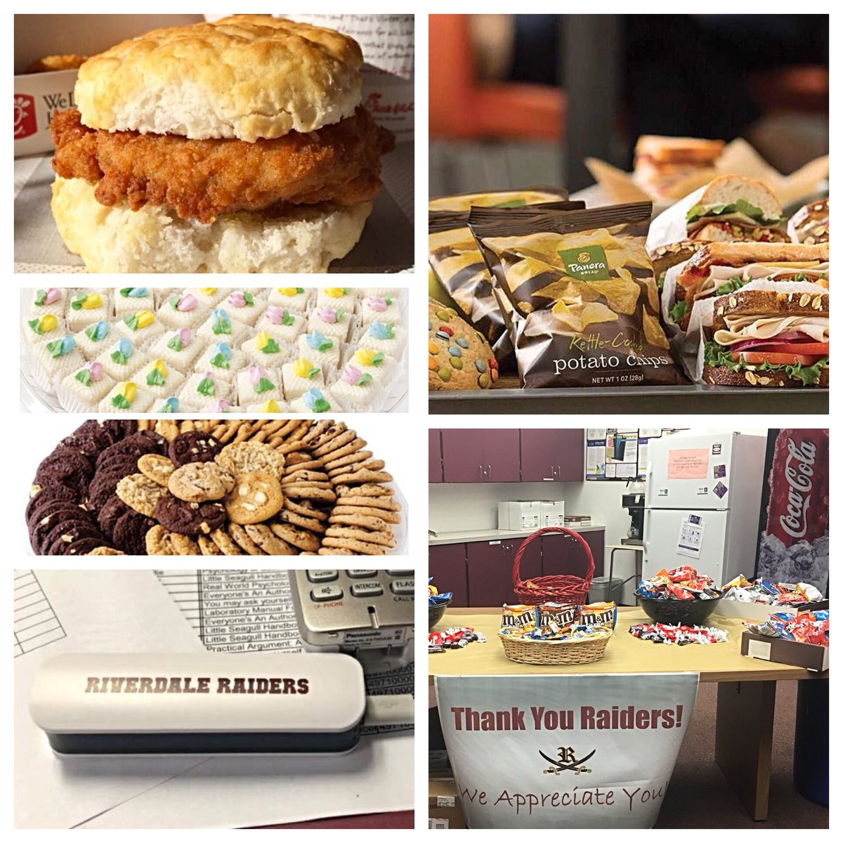 RaidersSCA's tweet photo. It’s a great time to be a Raider! Thank you Teachers &amp; Staff!!! SCA appreciates all you do!!! @RiverdaleReads #TeachersAppreciationWeek https://t.co/lcg6oBIfBG