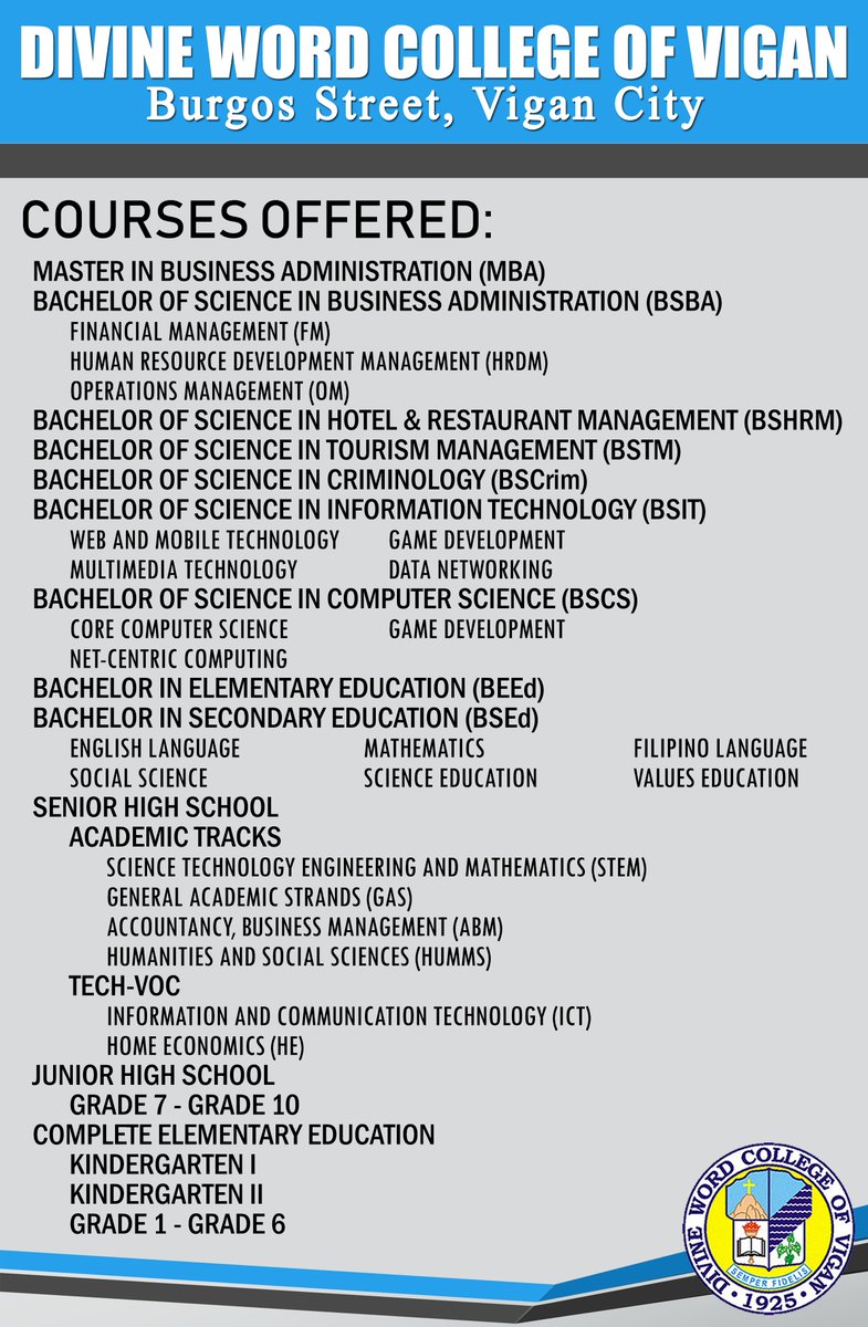 Divine Word College of Vigan (Official) (@dwcv_official) / Posts / X