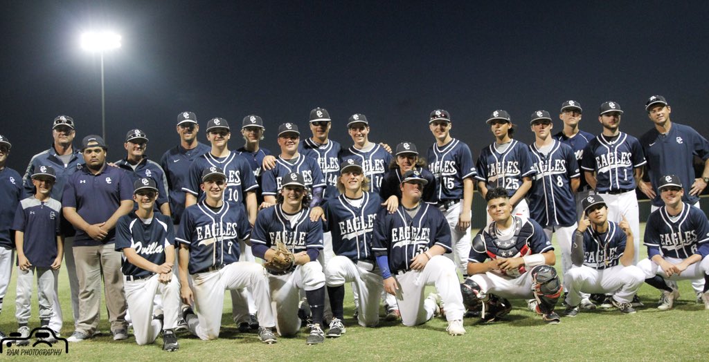 ovillabaseball's tweet photo. AND WE REMAIN UNDEFEATED! Your Eagles take a 14-0 victory against Texoma Christian for the Regional Champion title and advancement to the state tournament. Good luck to our boys May 17th and 18th! 

@OvillaChristian 
@ovillaathletic 
@PSTxHSBaseball https://t.co/FhA6IntBMM