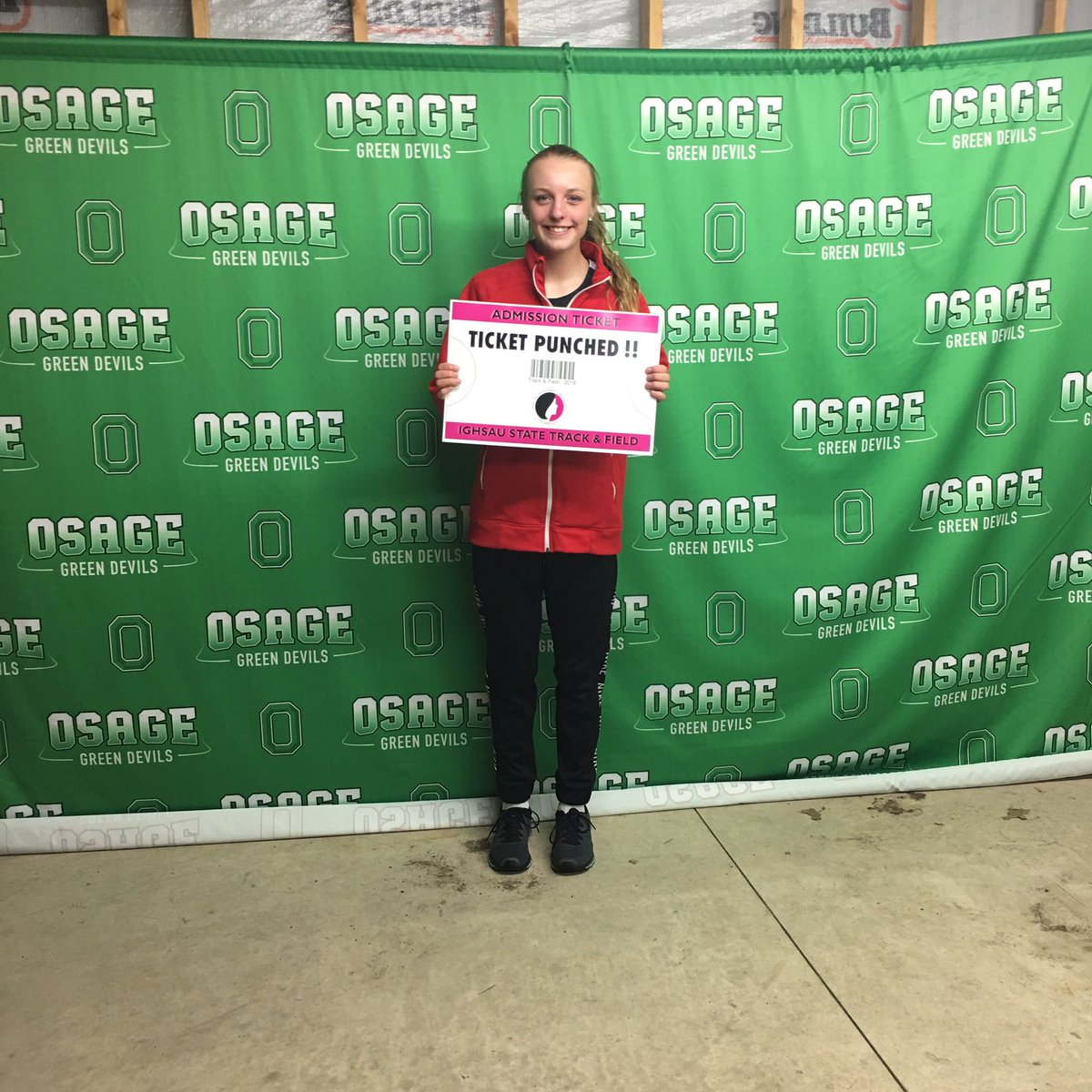 2nd place - New Hampton!! #open800 #ticketpunched #osage #ighsau