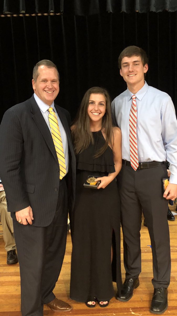 DR_SUPT's tweet photo. @ahscc18 Valedictorian, Grace Mayer, and Salutatorian, Jimmy Nordberg! Congratulations! #BluePrideLivesHere https://t.co/f0WfIUs3sl