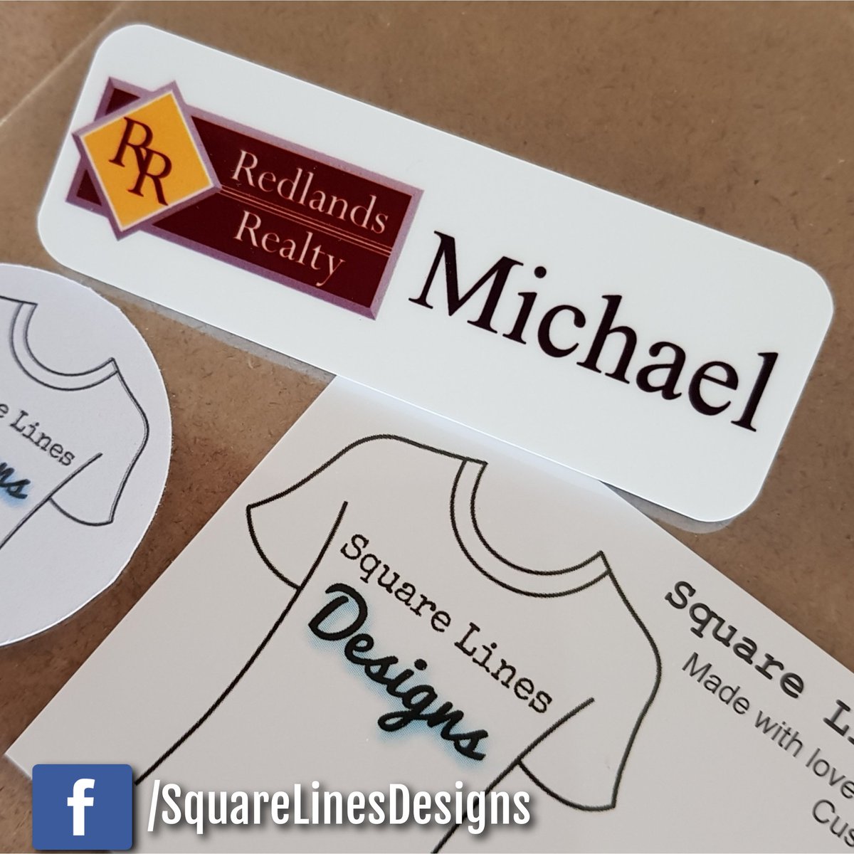 SqrLinesDesigns's tweet photo. Sublimation name badge for Michael of Redlands Realty. https://t.co/iNwlTBHWI8