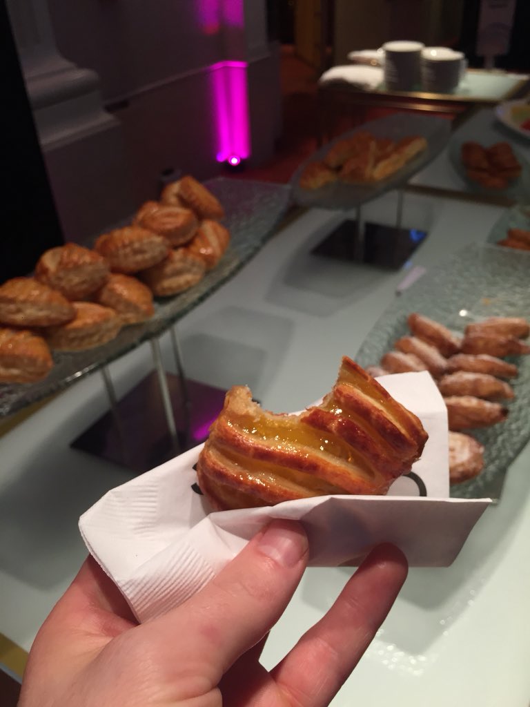 jrtaff's tweet photo. I only network for the pastries. #2018GlobalSLC https://t.co/xP5llOEK5i