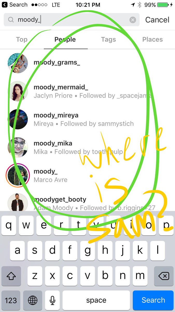 __alidow's tweet image. A crisis is happening in my instagram #whereissam #findsam @moodymoonday