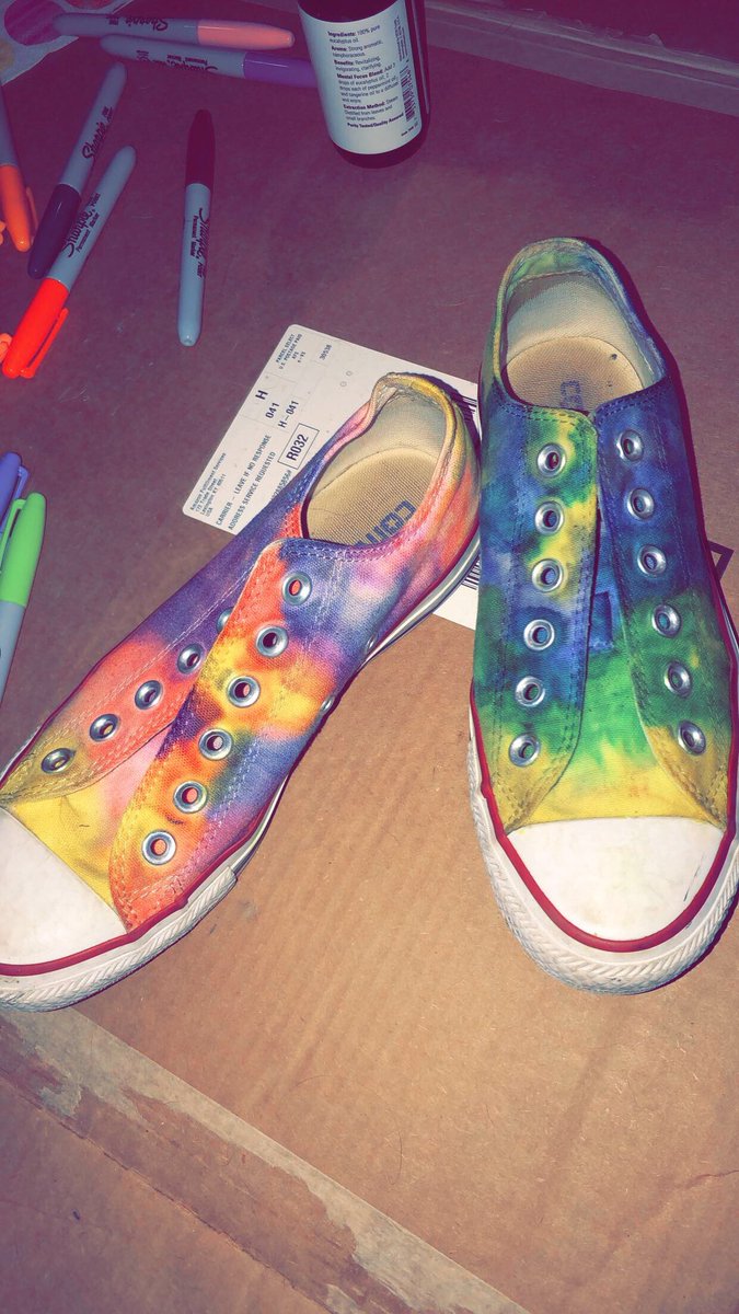 tie dye converse diy