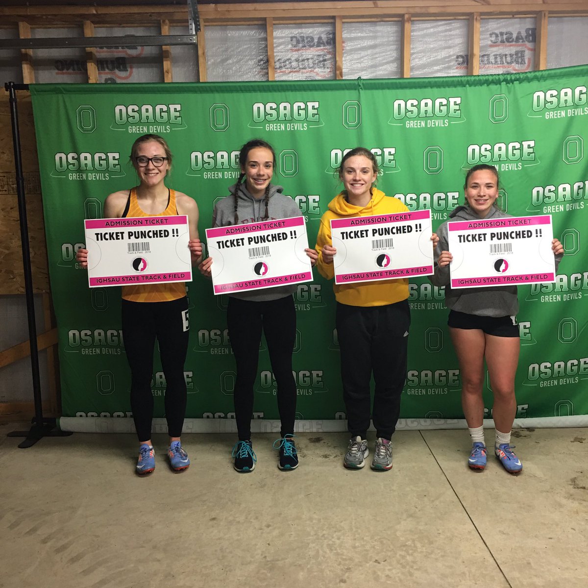 1st place - Denver!! #distancemed #ticketpunched #osage #ighsau