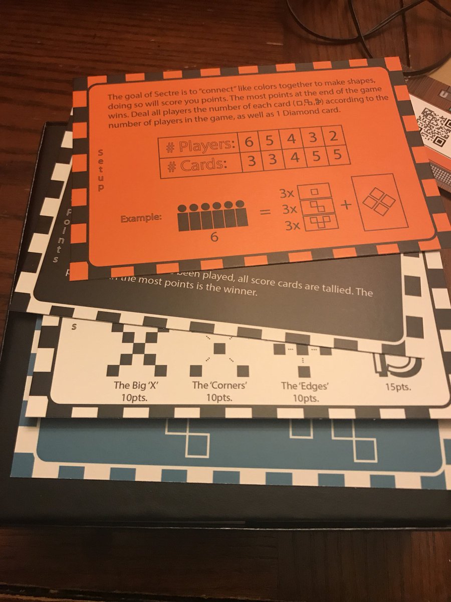 ReflectiveTree's tweet photo. #boardgame mail! Today, I got #Sectre by @freshwatergame 

Instructions are printed on a series of cards that present the information in bite-sized bits. Fantastic idea. https://t.co/ZPPft838u5