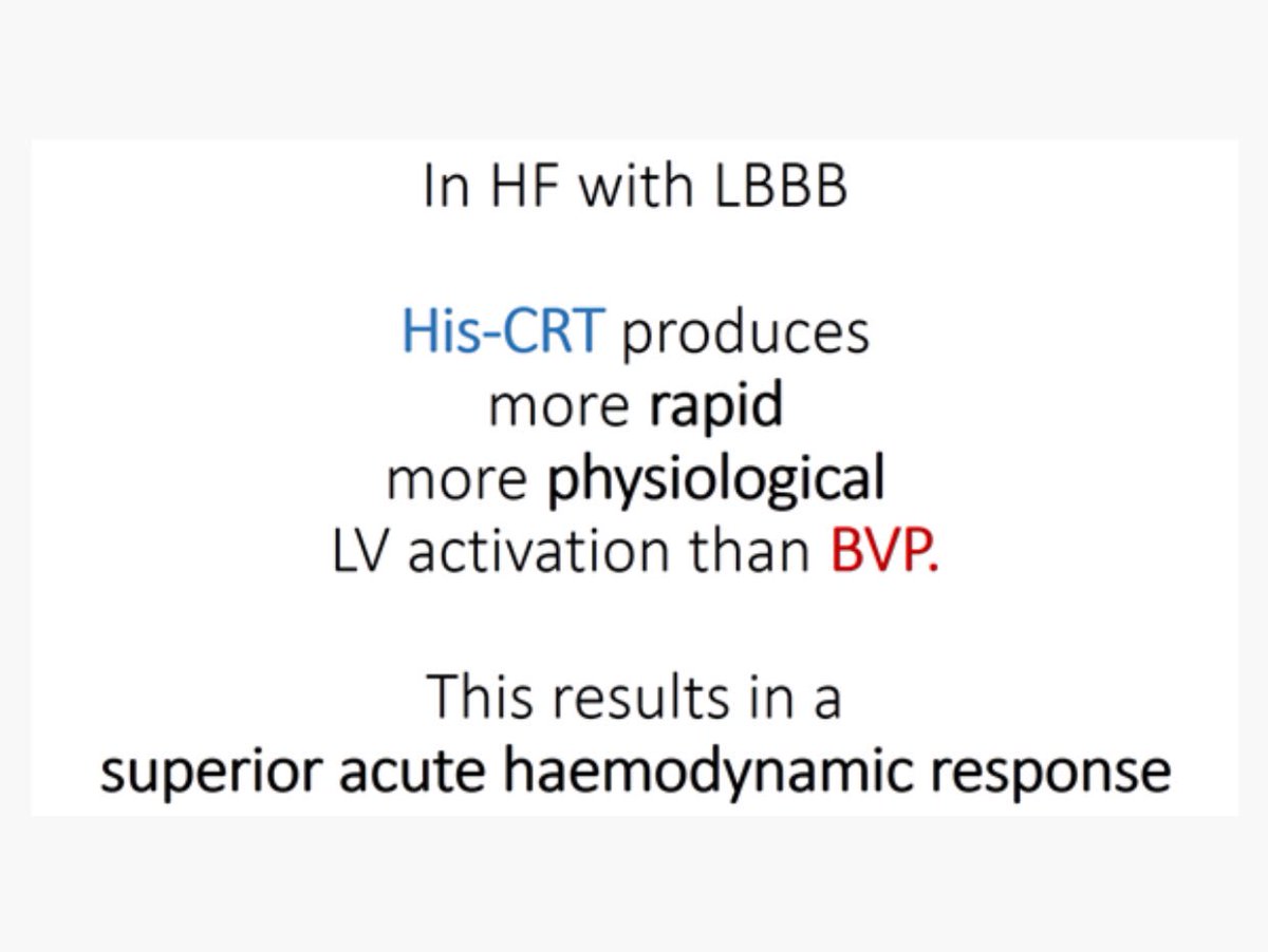 DrAhranArnold's tweet photo. For those that missed it today here’s the headline result from our within-patient haemodynamic and ECGI comparison of His Bundle pacing and Biventricular pacing for HFrEF &amp; LBBB

 @mshunshin @ImperialEP @Dr_Keene @ImperialNHLI @DrAfzalSohaib #DontDisTheHis #HRS2018 https://t.co/2MbhejwApU