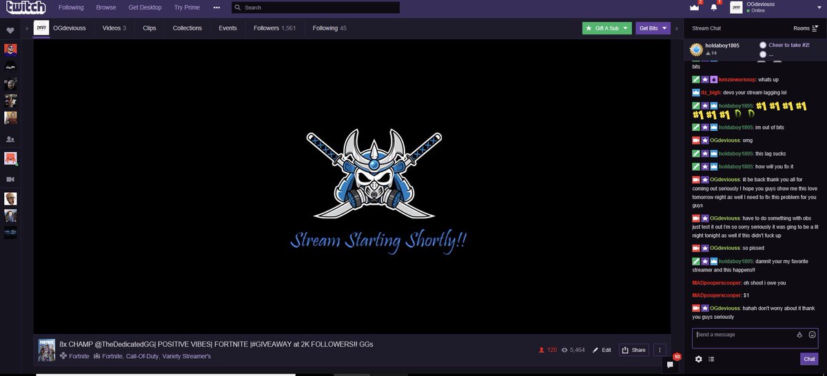 devon1brown's tweet image. I am still shook I reached 124 viewers at one time with 88 concurrent people in my chat/stream!!! Seriously unreal you guys who tuned in and Donated/Bits to my stream. Thank you all!! @TheDedicatedGG