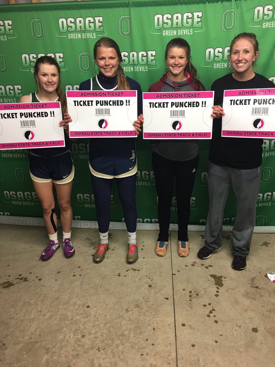 1st place - Sumner Fredericksburg #4by1 #ticketpunched #osage #ighsau