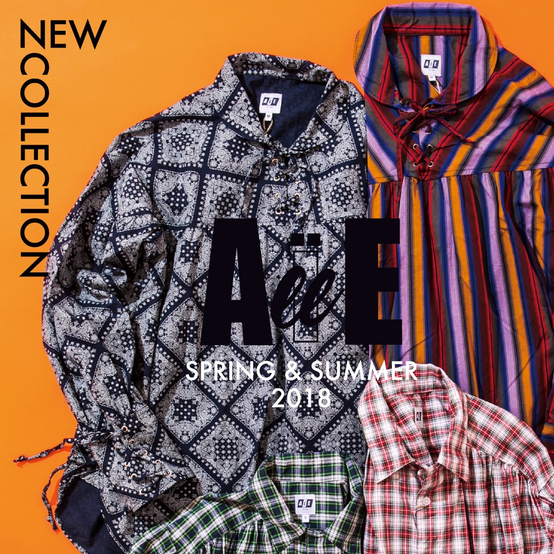 UR_OMOTESANDO's tweet photo. 【URBS】＜NEWS RELEASE＞

AïE(エーアイイー)
ブリティッシュ、スケート、パンクをテーマに毎シーズン反響を呼んでいるAïE。春夏コレクション新作として注目のSTRING SHIRTを始めオリジナリティ溢れるデザインが揃う厳選アイテムをご紹介！

#ur_buyersselect #urbs #aie
https://t.co/jsaQDvwp8Y https://t.co/FWwneVLzTf