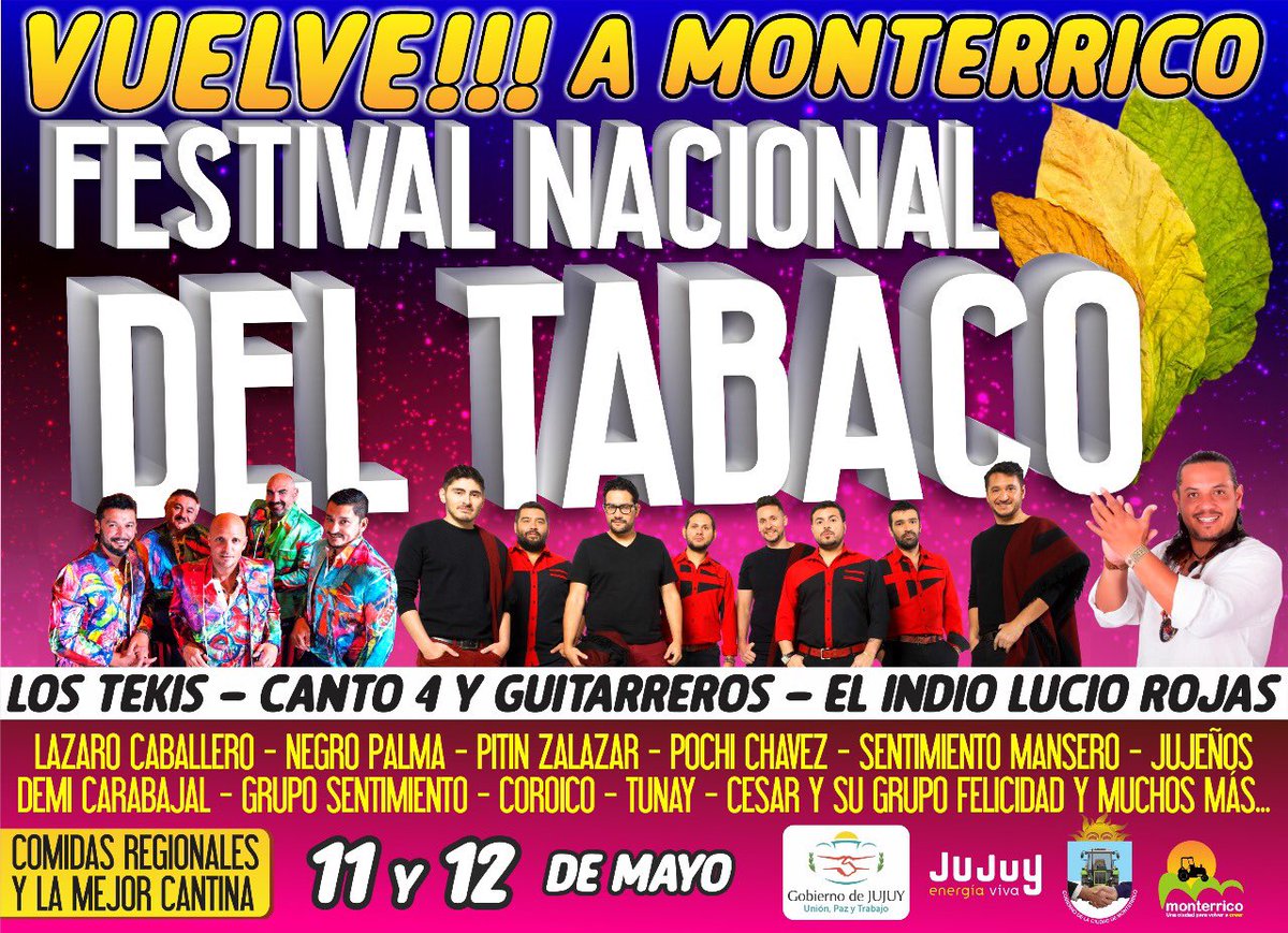 IndioLucioRojas's tweet photo. Allá vamos Jujuy. El sábado #chacarerasdelmonte en Monterrico!!!!! https://t.co/UE9C1m9qDP