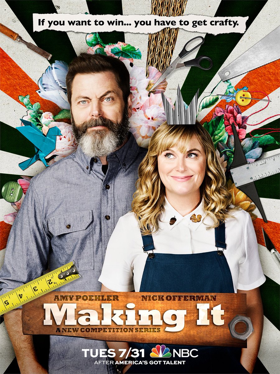 Nick_Offerman's tweet image. Well now here is a show with plenty of astonishing creativity from real life crafting champions.