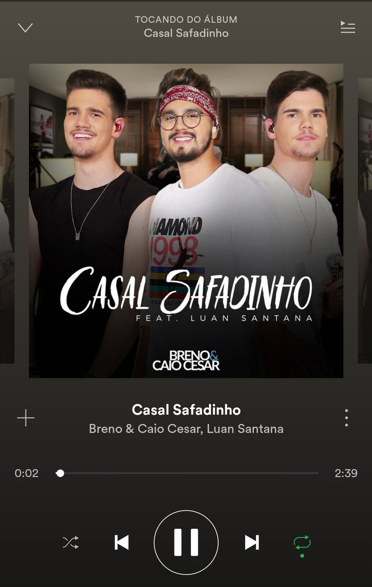 projetolsbr's tweet photo. UPDATE • "Casal Safadinho", da dupla @brenoecaiocesar em parceria com o nosso @luansantana também já está disponível através do Spotify. https://t.co/7GMfeLFCan https://t.co/IRtS5YkZRP