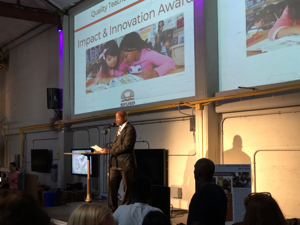 MsKlafter's tweet image. Celebrating the @SFUnified Innovation Grant winners at the showcase this evening @SFUSD_Supe @SFUSDiLab #howmightwe #PBL #designthinking