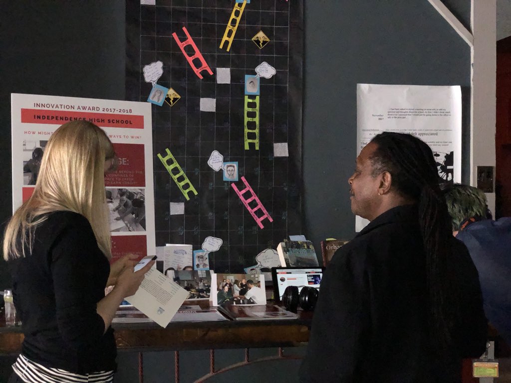 MsKlafter's tweet image. Celebrating the @SFUnified Innovation Grant winners at the showcase this evening @SFUSD_Supe @SFUSDiLab #howmightwe #PBL #designthinking