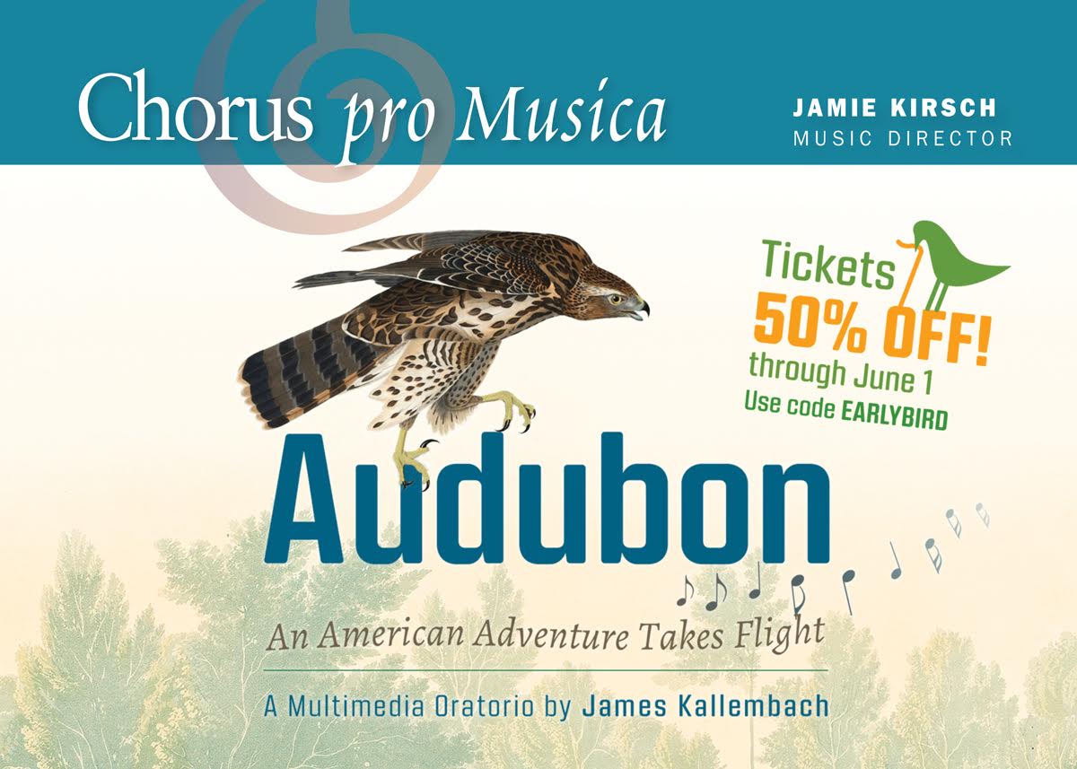 Get 50% off tickets to our Audubon concert through June 1st! Just enter the promo code EARLYBIRD for 50% off all ticket types. Don't miss this chance to get the best price! tinyurl.com/yclfjtel