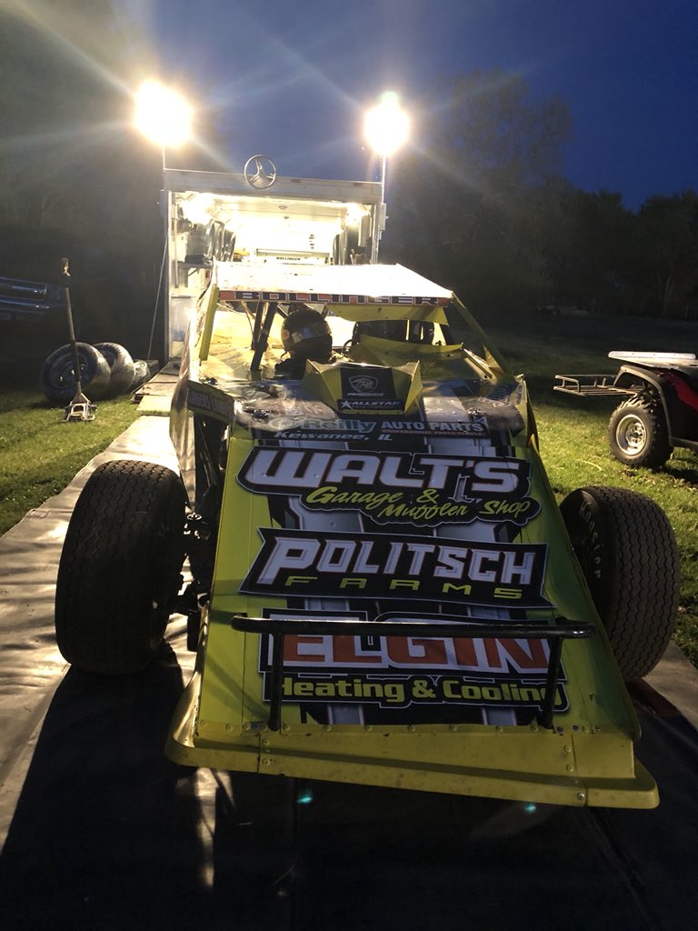 Bollinger_77's tweet photo. Just wrapped up practice at @FarmerCityRacin! We made a few changes and the car felt fast! Hoping for some good luck tomorrow! 🍀🏁 #FC74 https://t.co/ekXF93O1iP