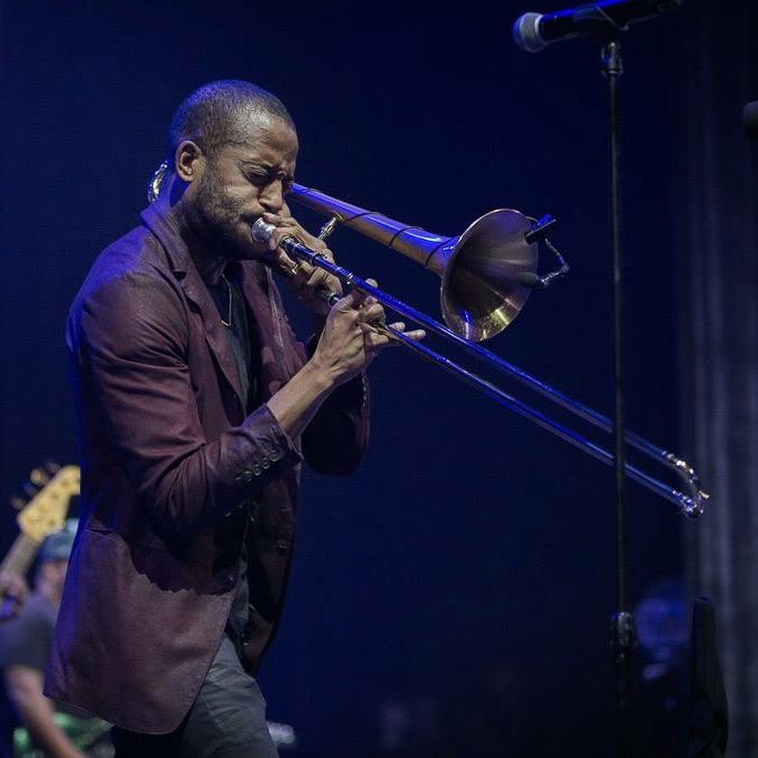 BluesFoundation's tweet photo. Congratulations to @TromboneShorty, 2018 Blues Music Award winner for Horn Player of the Year!

#BMA2018 https://t.co/HaFdrX9SF3