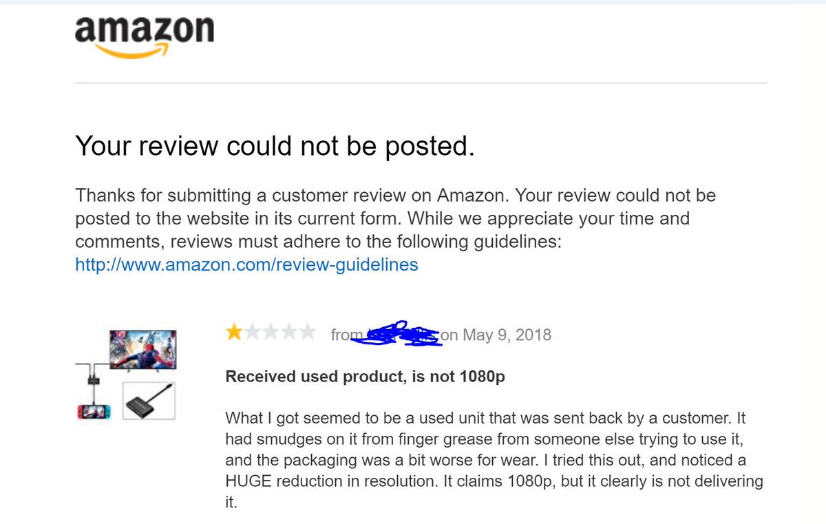 KenGillisDev's tweet photo. @amazon no wonder all these Chinese knock offs have 5 star reviews. You remove 1 star reviews that are perfectly relevant. https://t.co/crotkSU5rr