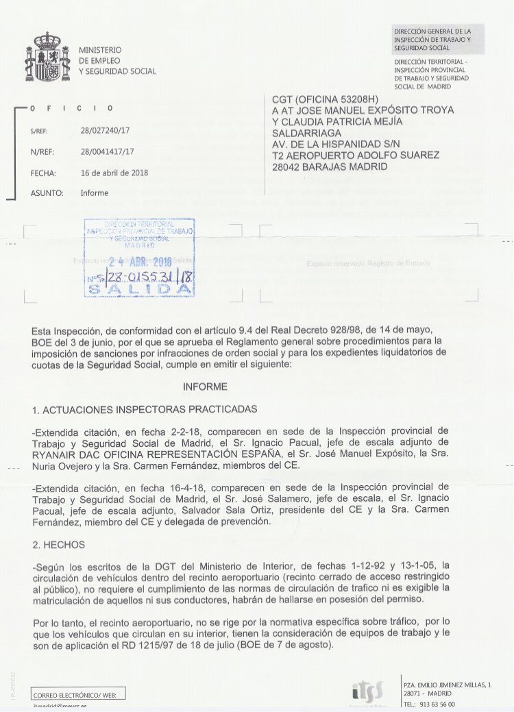 CGT Sector Aéreo tweet media