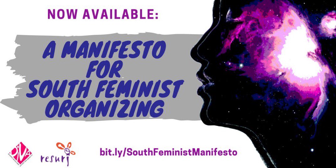 A manifesto mapping political imaginings and aspirations of some South feminists organizing across generations, movements and struggles... bit.ly/SouthFeministM… … #SouthFeministManifesto #FeministKnowledgeSharing #theSpace #CSW62