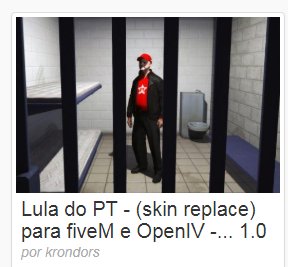 Mano os mod do GTA V não tem mais limites