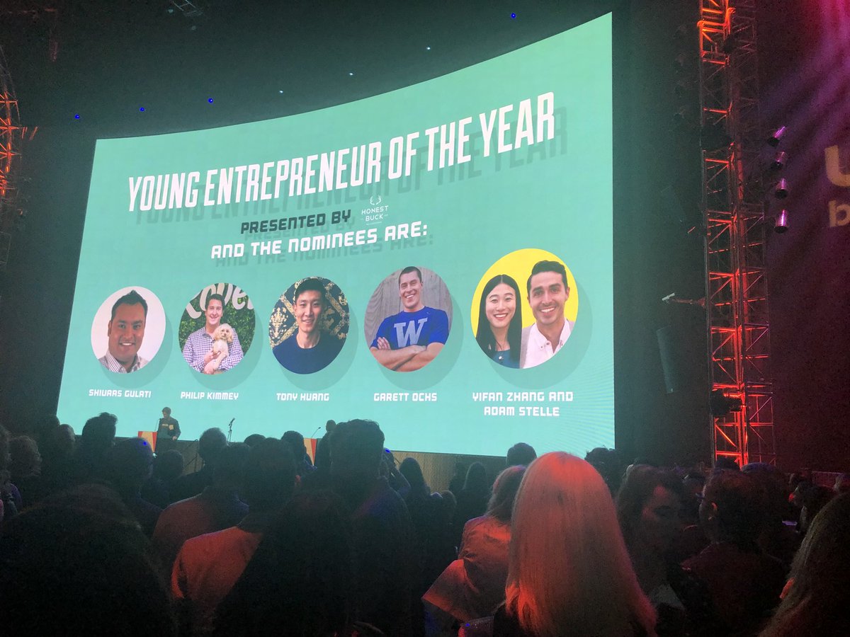 And flew back to Seattle, just in time for <a href="/geekwire/">GeekWire</a> #GWAwards! Congrats Phil :)