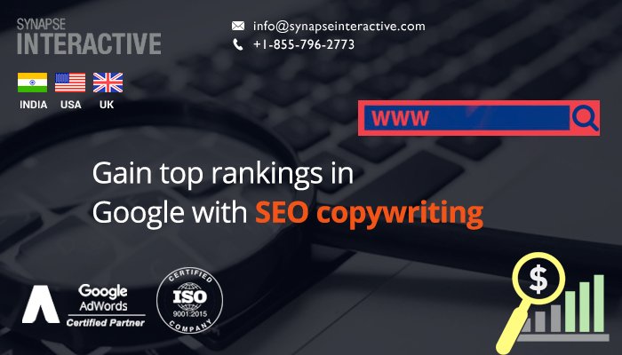 SEO copywriting services offered by SynapseInteractive has helped various clients in the USA, UK and other countries to gain high traffic, keyword rankings and leads. Hire our SEO content writers to get unique, engaging and informative content. #SEO_Copywriting