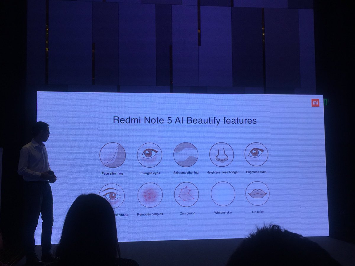 inqdigilife's tweet photo. .@xiaomi officially launched the Redmi Note 5 (P11,990), which will be available on May 15. 
Redmi Note 5‘s main camera has 12mp sensor features and uses #Qualcomm’s latest #Snapdragon 636 platform. @marletds 
#xiaomi #redminote5 #xiaomiphilippines https://t.co/rpwwrooXF1
