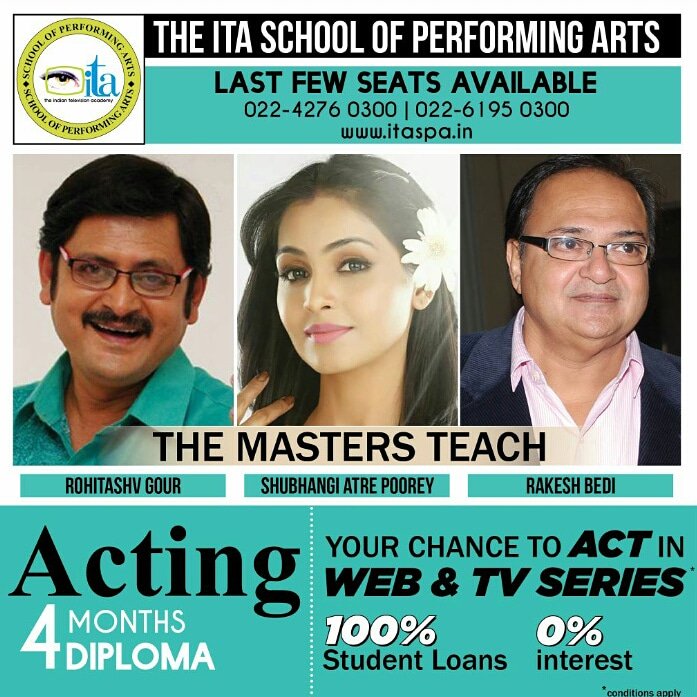 Learn from #television #superstars and visiting #faculty #rohitashvgour #shubhangiatre and #rakeshbedi #masterstroke #acting #drama #theatre #televisionlife