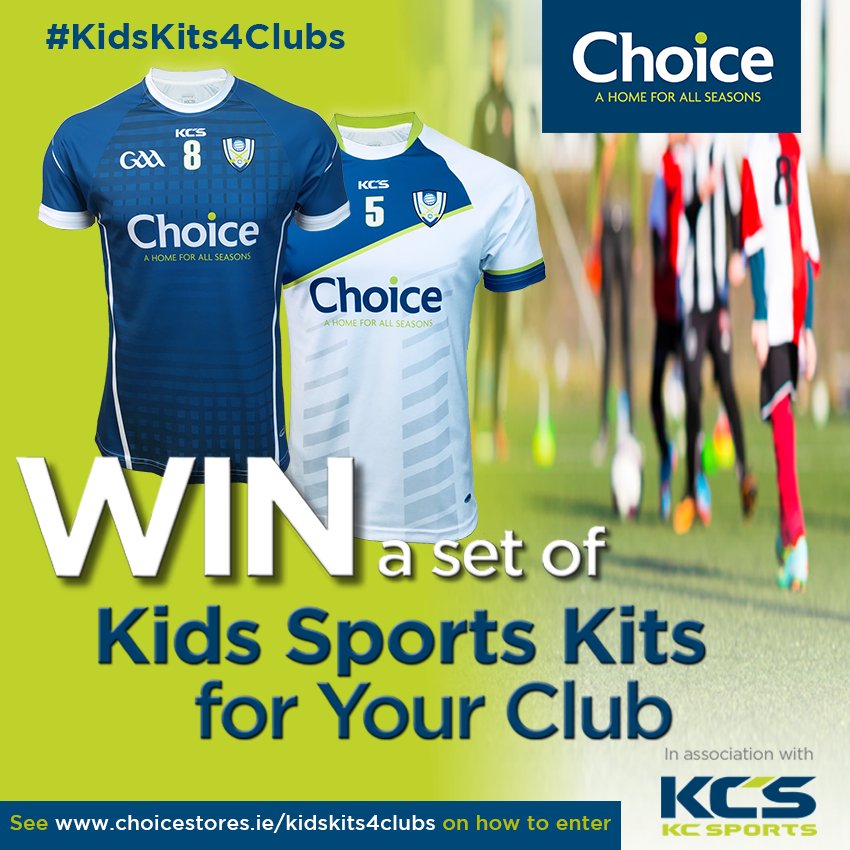 choicestoresirl's tweet photo. Win a set of Kids Sports Kits for your Club with @choicestoresirl and in association with our sports kits partners @KCSportsIreland
For T&C's & details on how to enter to win these sports kits free, please click on the link below:
https://t.co/fFKdjc33tV
#KidsKits4Clubs https://t.co/uzg5BRtBDC