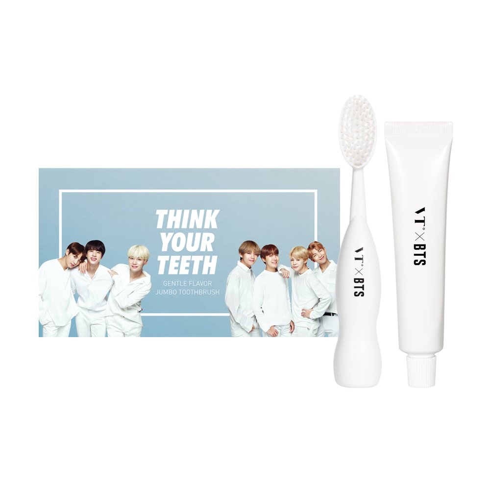 MallKorean's tweet photo. VT x BTS 💕
'Think Your Teeth' Jumbo Toothbrush Kit
White Ver.
☞https://t.co/ckzwElEM0h
Black Ver.
☞https://t.co/6zx9q9RBYd
#KoreanmallBeauty #BTS #ThinkYourTeeth https://t.co/dkgmhRDJ1g