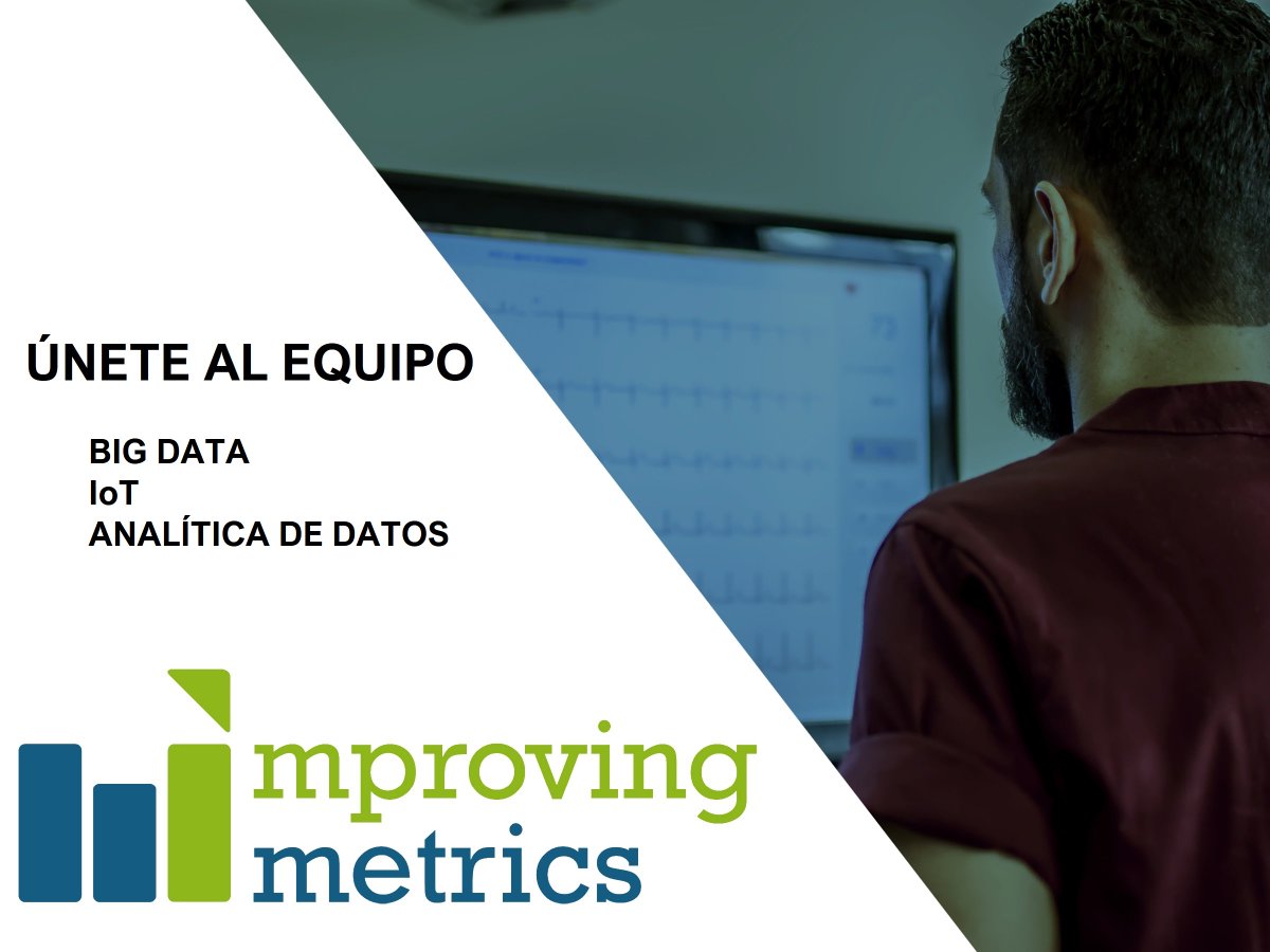 ImprovngMetrics's tweet photo. ¡Seguimos creciendo y cosechando éxitos! Necesitamos talento dispuesto a desarrollar proyectos innovadores que marcarán la diferencia en el futuro. Buscamos desarrolladores, analistas y expertos en Big Data.
https://t.co/lr5yEKwlZm
#empleo #trabajo #IoT #analista #desarrolladores https://t.co/rdTSBcfbg0