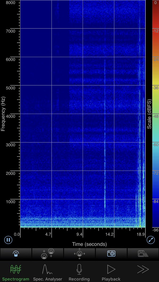 SoundGuyWill's tweet photo. this is the #weirdestthing I recently just noticed that my #router makes a little noise when it's under load, and tonight I took my iPhone to it. Sure enough, it is making some sort of audible noise! #sound #audio @20korg @TTWHPodcast https://t.co/RvqPiTNNrC