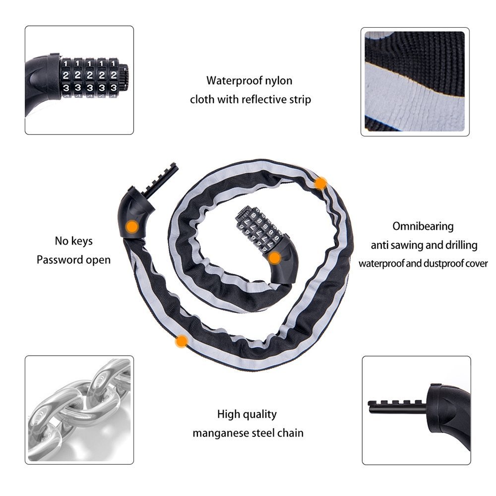 corakaka's tweet photo. #Fahrradschloss Kettenschlösser 5 stelligem intelligentem Code 39,7 inch lang mit Reflektierenden streifen.  
Der ursprüngliche Preis von 12.58 Euro wurde 30% Rabatt auf dem Artikel.
Wenn irgendein interessiert, bitte pm ich, um den Code zu erhalten.
https://t.co/eeX7OkrDbX https://t.co/bWlT9wCIcw