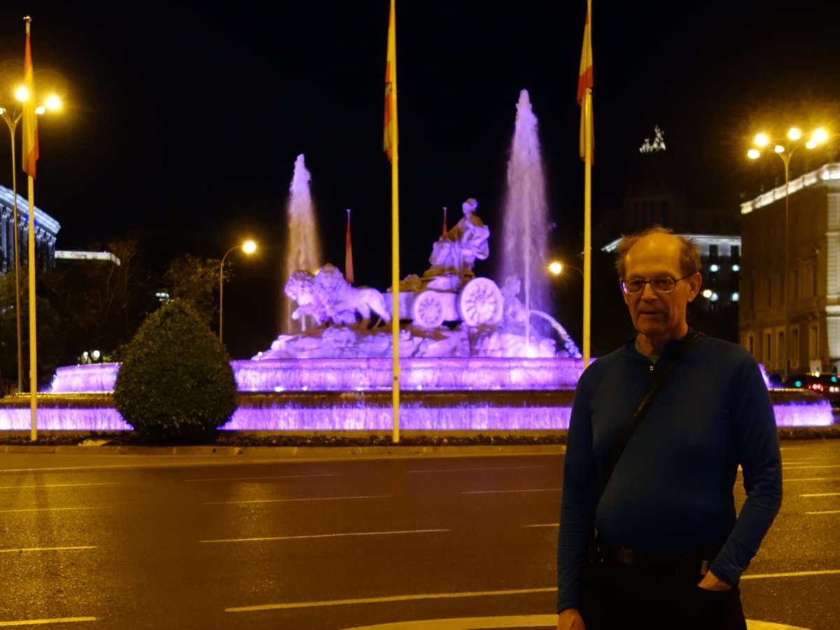 La alcaldía de Madrid accedió a nuestra petición de iluminar de morado la Fuente de La Cibeles