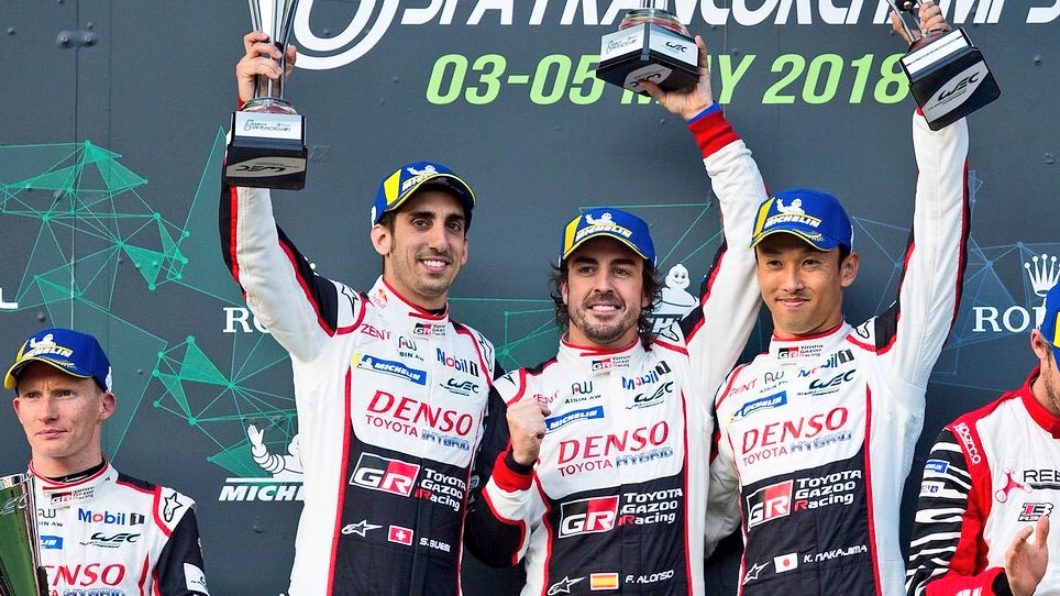 FIA World Endurance Championship (@fiawec) on Twitter photo The whole #WEC paddock send our support to <a href="/alo_oficial/">Fernando Alonso</a> 🙌🏻, wishing to see the smile and the moment like this👇🏻 for his home race at #SpanishGP 🇪🇸 again!
¡Todos contigo, campeón!✊🏻 The whole #WEC paddock send our support to <a href="/alo_oficial/">Fernando Alonso</a> 🙌🏻, wishing to see the smile and the moment like this👇🏻 for his home race at #SpanishGP 🇪🇸 again!
¡Todos contigo, campeón!✊🏻