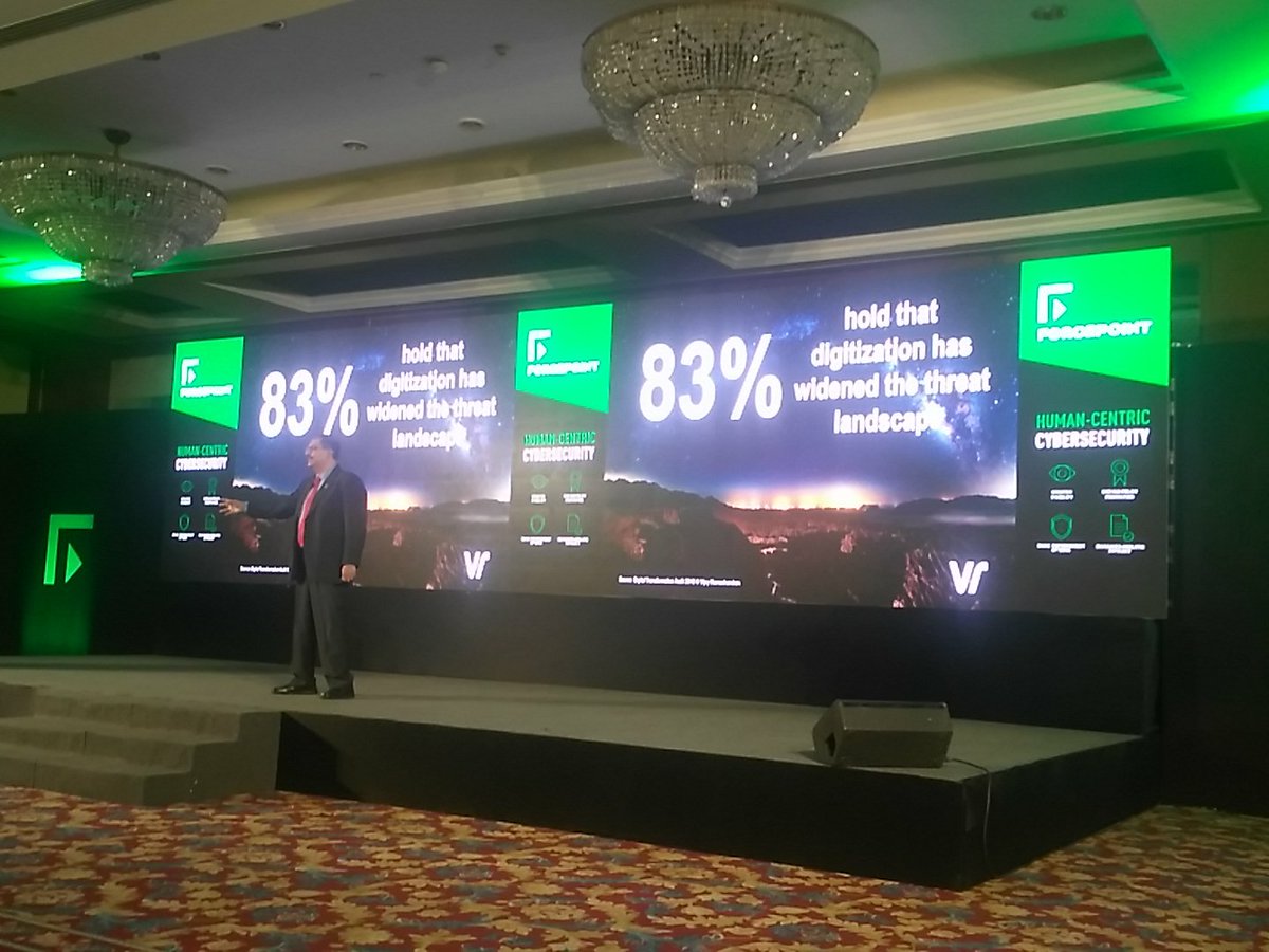 ootyajay's tweet photo. Digitization has widened the threat landscape - @vijayram #FSEDay2018 https://t.co/NJ8KeVBlGB