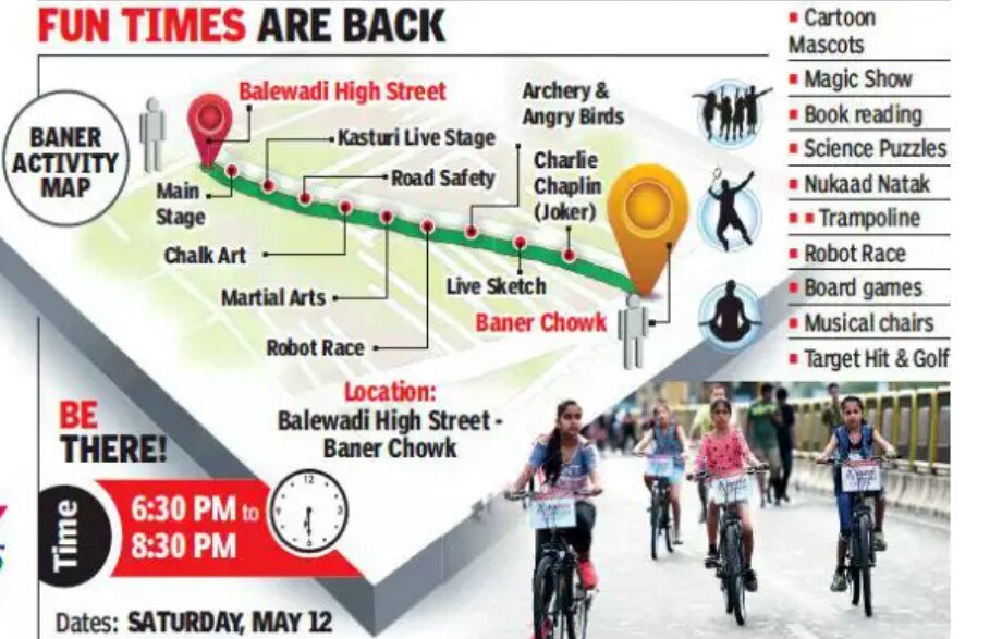 WHNPune's tweet photo. Happy Streets In Pune:-After the sun sets this Saturday, head to Balewadi High Street for an evening filled with fun and engaging activities as Happy Streets returns in a new avatar. #WHNPune #WHN #Pune

https://t.co/zmc6b7zzHg https://t.co/31rVFNsc8r