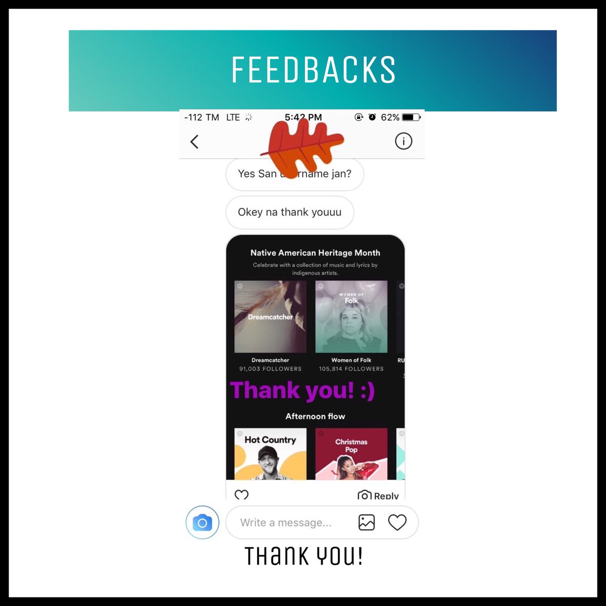 spotifyph14's tweet photo. Feedbacks. Thank you! 🤗

#spotify #spotifypremiumph #spotifyph #spotifyseller #vsco #vscoph #netflix #netflixph #muraph https://t.co/3FyCR9CGhS